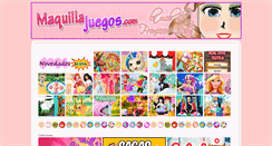 Desktop Screenshot of maquillajuegos.com